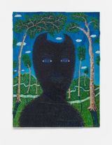 Black Cat by Mark Connolly contemporary artwork painting works on paper