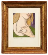 Lamateur de Bijoux by Pierre Le-Tan contemporary artwork painting