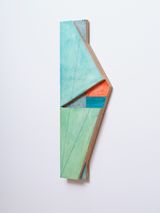 Window Green  Orange by James Ross contemporary artwork painting works on paper