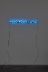 Adagios de Erasmo El hombre es lobo para el hombre  Adages of Erasmus Man is Wolf to Man by Jorge Mendez Blake contemporary artwork installation