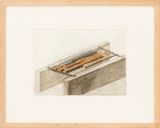 Bett Karfreitag by Walter Pichler contemporary artwork works on paper