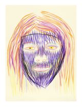 Face and Mask 41 by Carlos Amorales contemporary artwork drawing works on paper