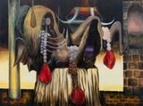 still zombie by Gene Paul Martin contemporary artwork painting works on paper