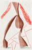 Walking June by David Hockney contemporary artwork Print