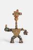 Vessel Figure with Masks and Dinosaur by Ramesh Mario Nithiyendran contemporary artwork Sculpture