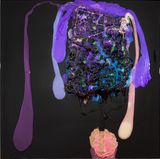She often heard her Clitoris speak to her yelling enough already by Dale Frank contemporary artwork painting