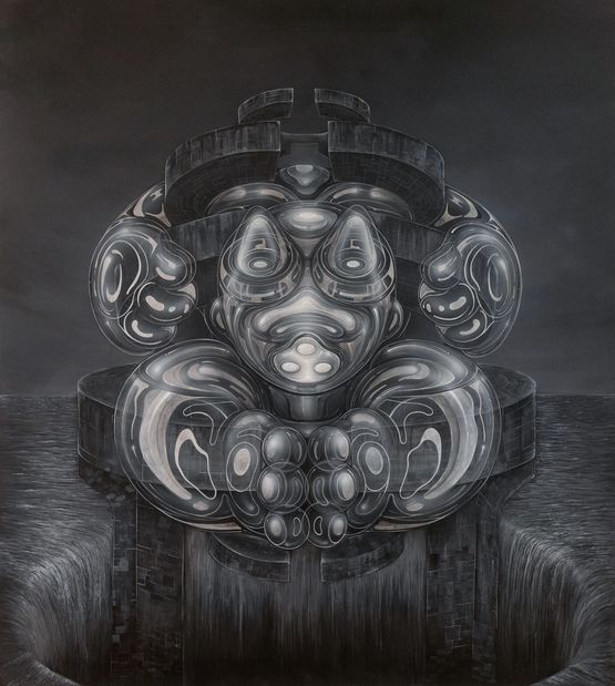 Enclosed in the Framework of Faith by Tos Suntos contemporary artwork Painting
