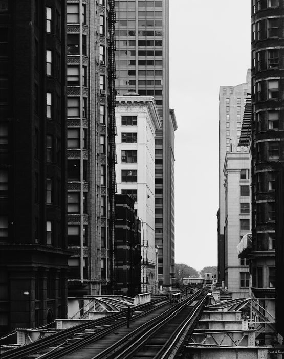 Van Buren Street Chicago 1990 by Thomas Struth contemporary artwork Photography