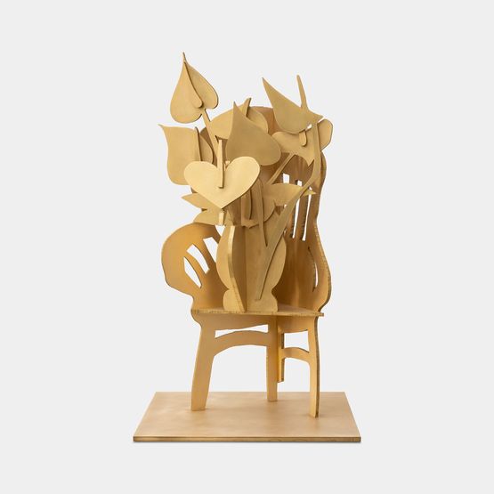My Studio Chair  Flowers by Thomas Houseago contemporary artwork Sculpture