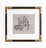 untitled Harvest in the Field by Jean-francois Millet contemporary artwork drawing