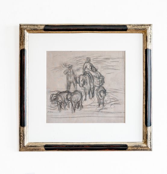 untitled Harvest in the Field by Jean-francois Millet contemporary artwork Drawing
