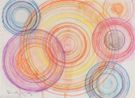 7 Circles by Ding Yi contemporary artwork Drawing
