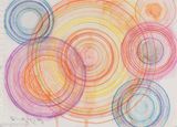 7 Circles by Ding Yi contemporary artwork drawing