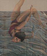 Entangled in Tear Beads by Hayv Kahraman contemporary artwork painting