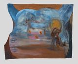 Celle que nut ne voit by Ines Di Folco Jemni contemporary artwork painting