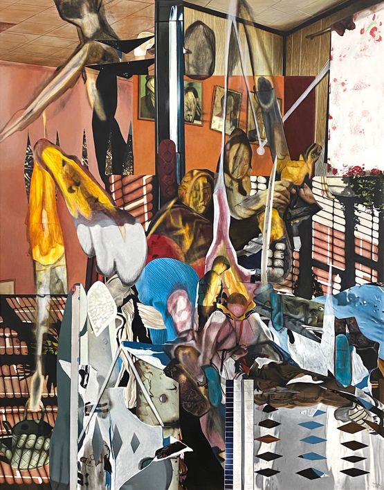 Family Affair by Rodel Tapaya contemporary artwork Painting