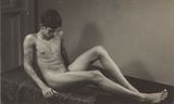 Untitled A Seated Male Nude by Lionel Wendt contemporary artwork photography