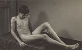 Untitled A Seated Male Nude by Lionel Wendt contemporary artwork Photography