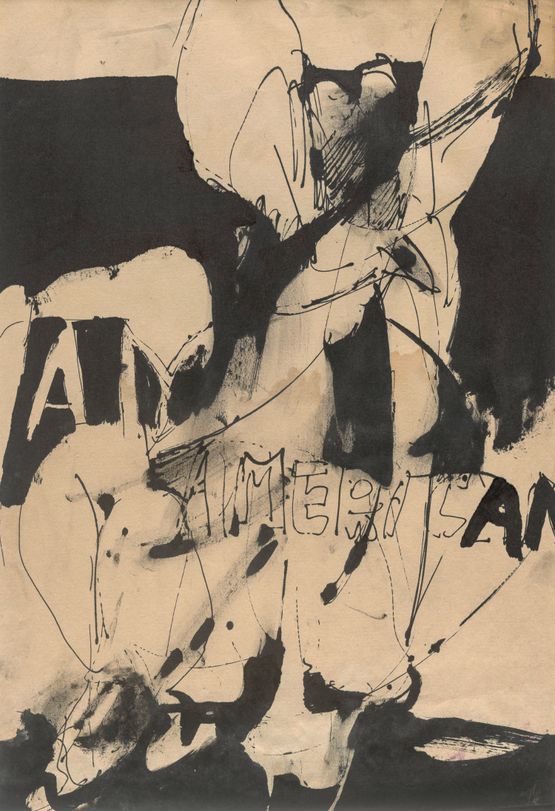 Untitled AM I AMERICAN by Wook-Kyung Choi contemporary artwork Works on Paper