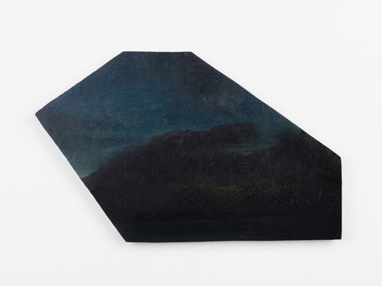 Kumbukan Oya nightscape by Muhanned Cader contemporary artwork Painting