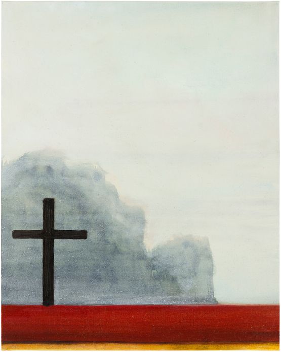 Cross on Roof by Matthew Krishanu contemporary artwork Painting