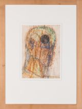 Loch im Kopf by Walter Pichler contemporary artwork drawing painting works on paper