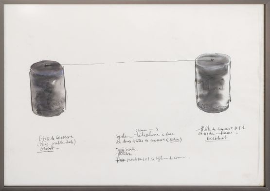 Drawing Telephone Arabe by Kim Soun-Gui contemporary artwork Painting