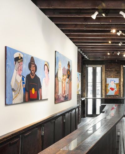 Vincent Namatjira Features Alongside Iwantja Arts Members in New York