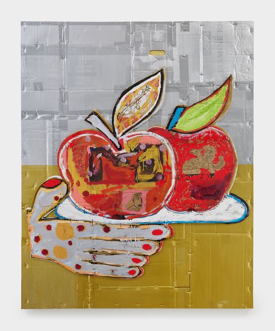 Cezannes Apples by Hadi Falapishi contemporary artwork Painting