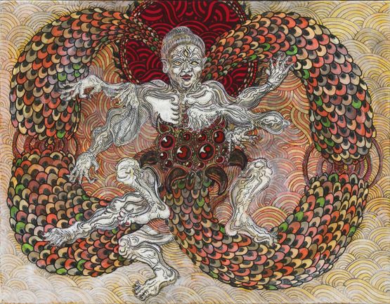 Khmer Shiva by Kaneko Tomiyuki contemporary artwork Painting