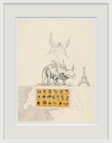 Paris in the Spring by Robert Smithson contemporary artwork drawing works on paper