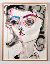 talking to your kids through glass by Del Kathryn Barton contemporary artwork painting