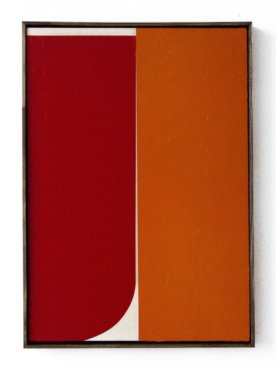 Red  Orange 1 by Johnny Abrahams contemporary artwork Painting Artworks