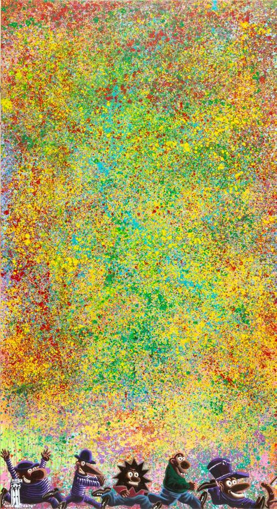 IDOLE ABSTRAITE by Herve Di Rosa contemporary artwork Painting