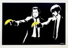 Pulp Fiction unsigned by Banksy contemporary artwork Works on Paper