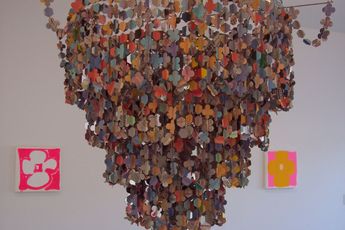 Contemporary art exhibition Judy Ledgerwood Pae White Cloverfields at 1301PE Los Angeles United States
