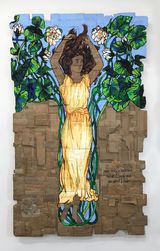 Woe Is Me To See What I Have Seen See What I See Original Illustration by Unidentified Woman for Royal School of Art Needlework 1887 by Andrea Bowers contemporary artwork drawing