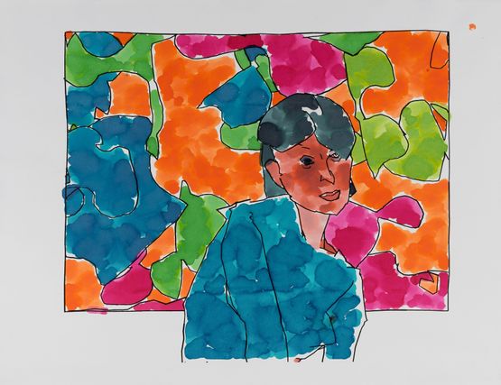 Machine Painting Series TCM 4 by Harold Cohen contemporary artwork Painting