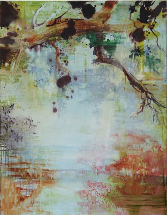 Descent to Redleaf Early Morning by Adrienne Gaha contemporary artwork Painting
