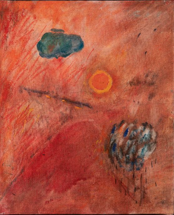 Sunset 14 by Abed Al Kadiri contemporary artwork Painting