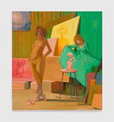 In the Company of Models by Lisa Yuskavage contemporary artwork painting