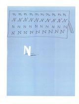 N from Hockneys Alphabet by David Hockney contemporary artwork print works on paper