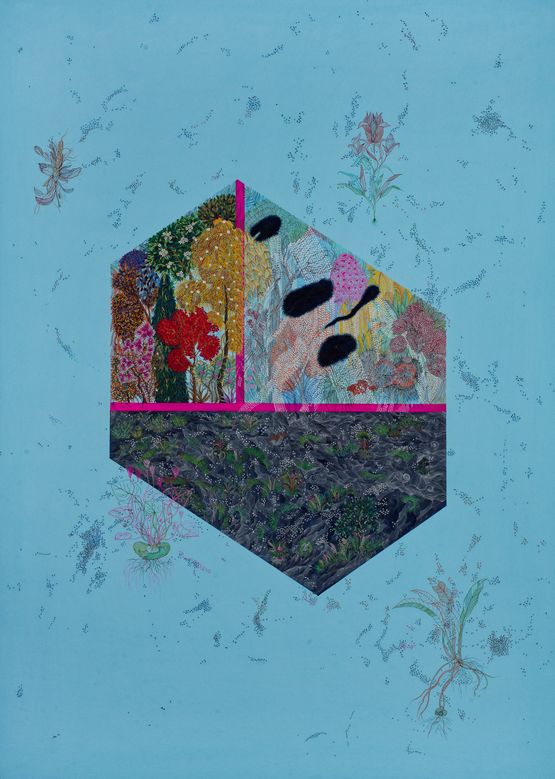 The Murmuring Water by Wardha Shabbir contemporary artwork Painting