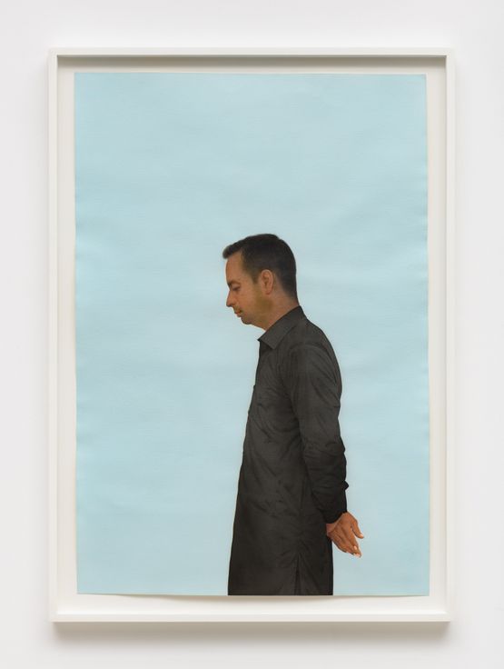Untitled Self portrait by Ali Kazim contemporary artwork Works on Paper