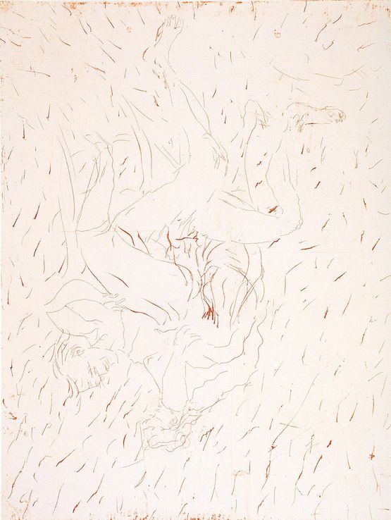 Auf dem Stuhl by Georg Baselitz contemporary artwork Print