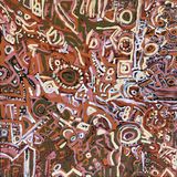 Bush Holiday Dreaming 24-107 by Leon Russell Black contemporary artwork painting