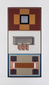 Stones on shelf by Nathalie Du Pasquier contemporary artwork painting works on paper