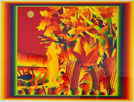 Rainbow Masters Dream A Red 21110 by Ay-O contemporary artwork Mixed Media