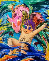 An Exciting Journey To The Dreamland by Berbrain Bernandi Desanda contemporary artwork mixed media painting