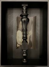 From the series Black Portrait by Lucia Tallova contemporary artwork mixed media sculpture